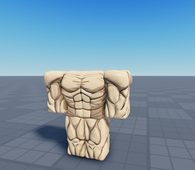 Roblox Muscular Anime Body Sculpt Colored