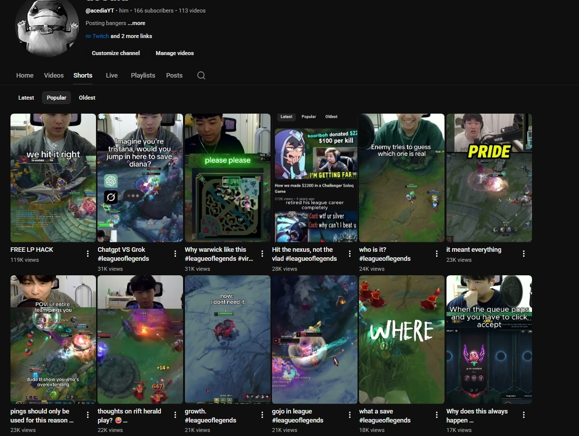 YouTube content preview